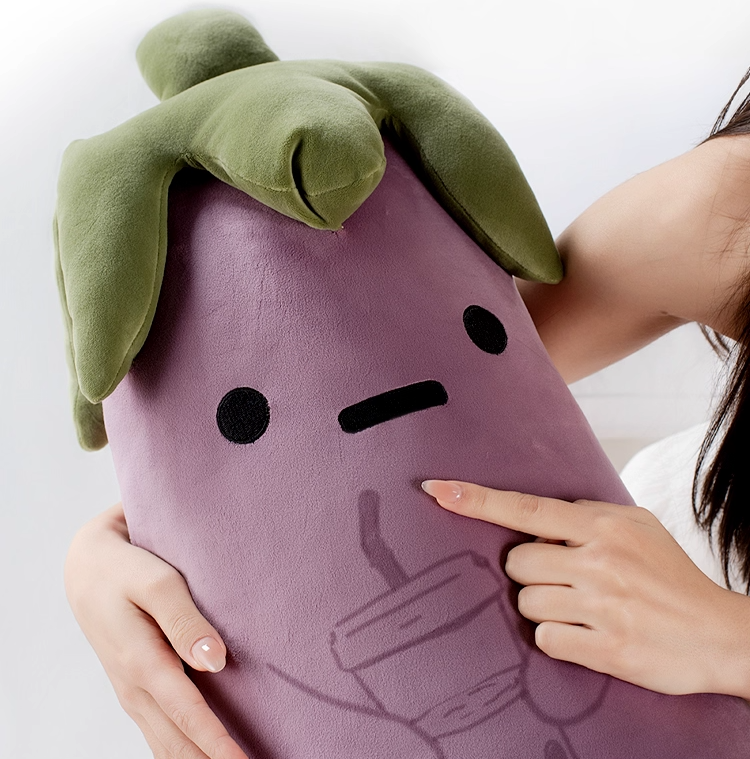 Eggplant pillow